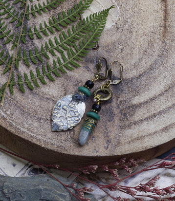 Dried flowers earrings