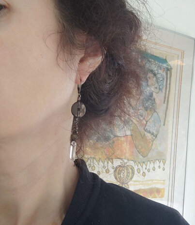 Vintage woman earrings